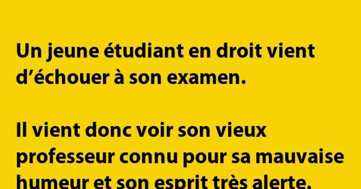 Un jeune étudiant en droit ... - Blagues et les meilleures images drôles!