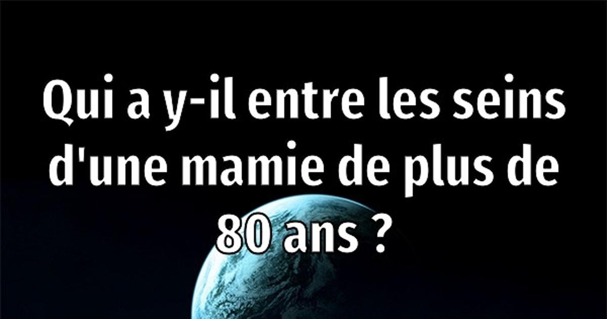 Qui A Y Il Entre Les Seins Dune Mamie De Plus De 80 Ans Blagues Et